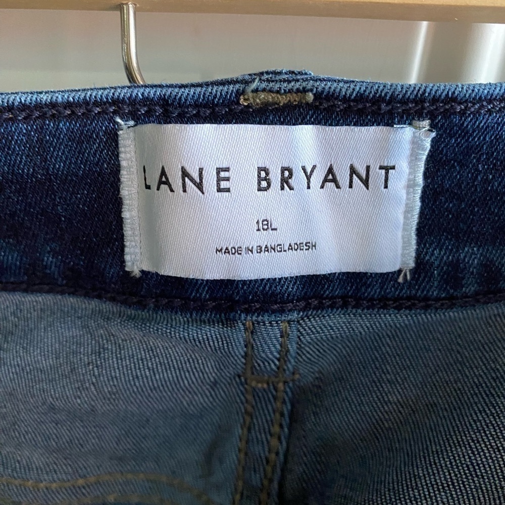 Lane Bryant Hi Rise Essential Stretch Straight Jeans Magic Waistband Size 18L - Picture 2 of 8